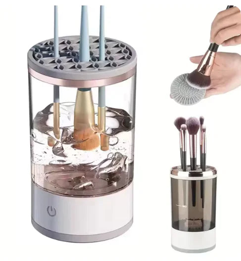 Rechargeable Makeup Brush Cleaner Automatic Brush Washer For Fast Cleaning And Drying USB Powered