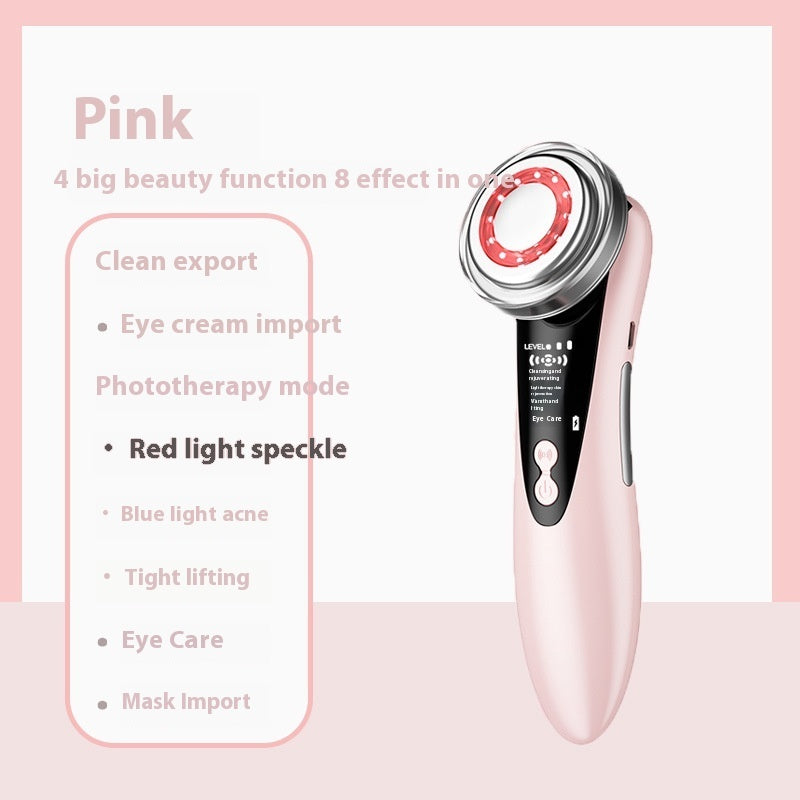 Household Color Light Beauty Wand Micro-current Facial Massage Cleaning