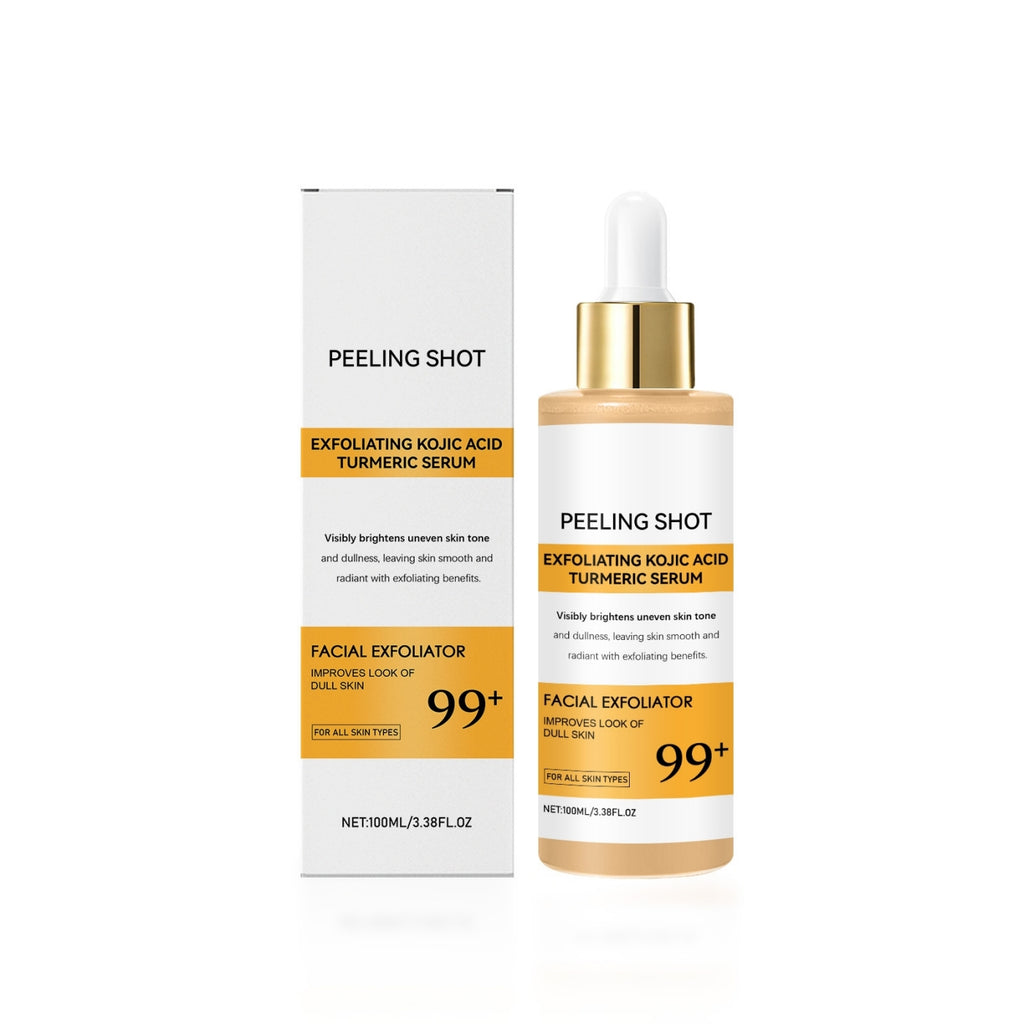 Kojic Acid Turmeric Peel Shot Exfoliating Liquid With Hyaluronic Acid Salicylic Acid Niacinamide Glycolic Acid