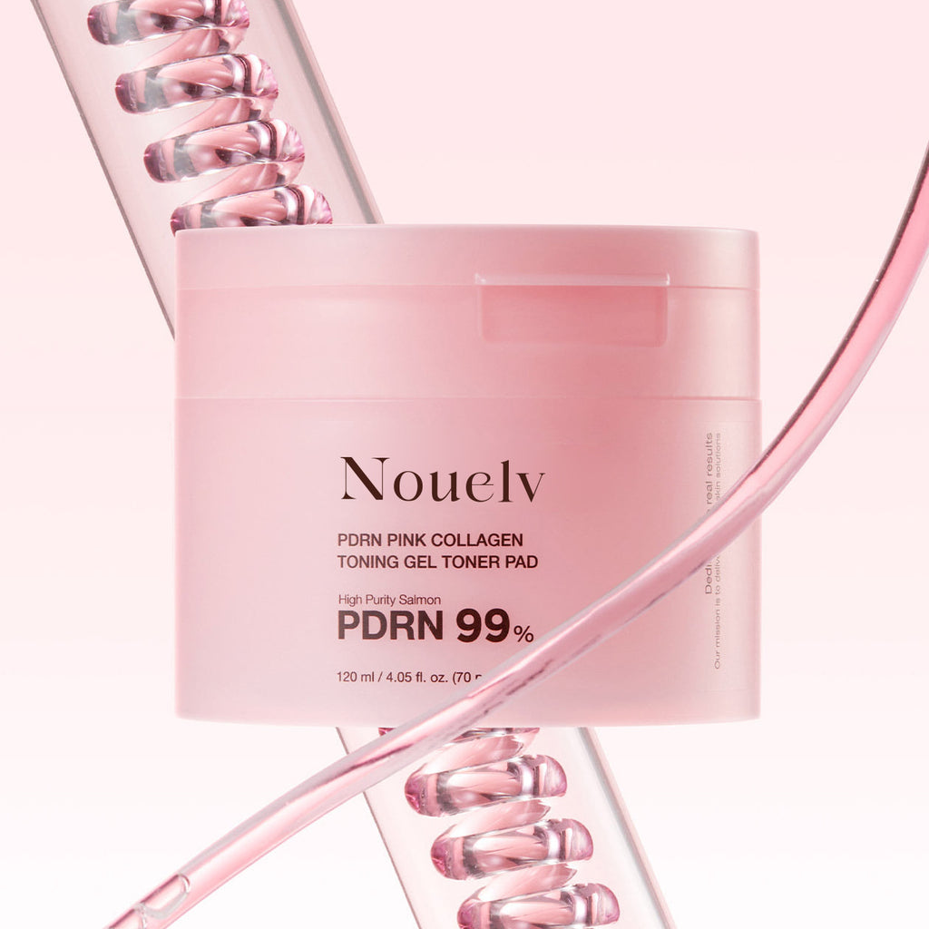 PDRN Pink Collagen Gel Toning Pads For Mixed Skin Hydration And Brightening Daily Facial Care 140g Box