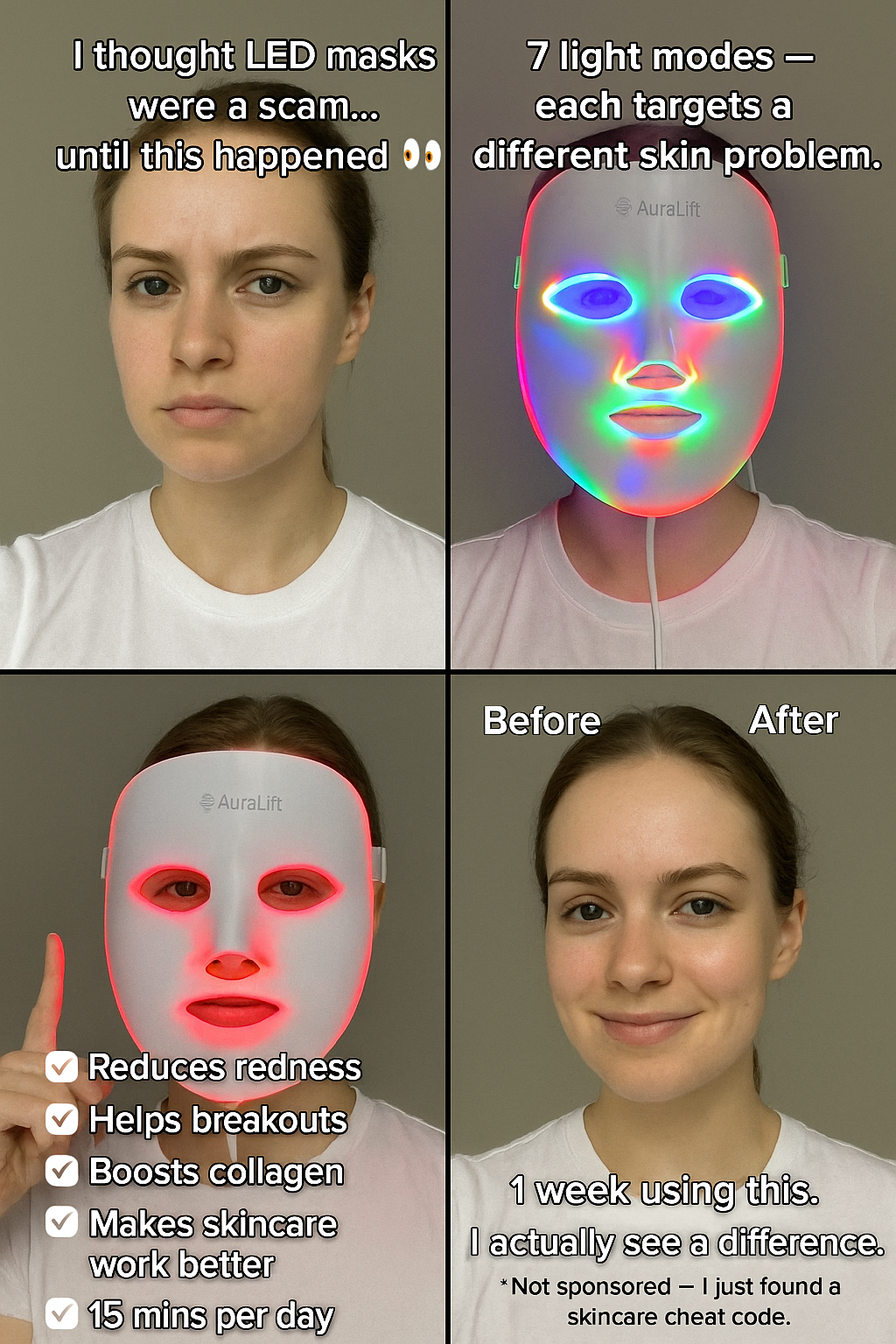 AuraLift™ Luxury LED Facial Mask