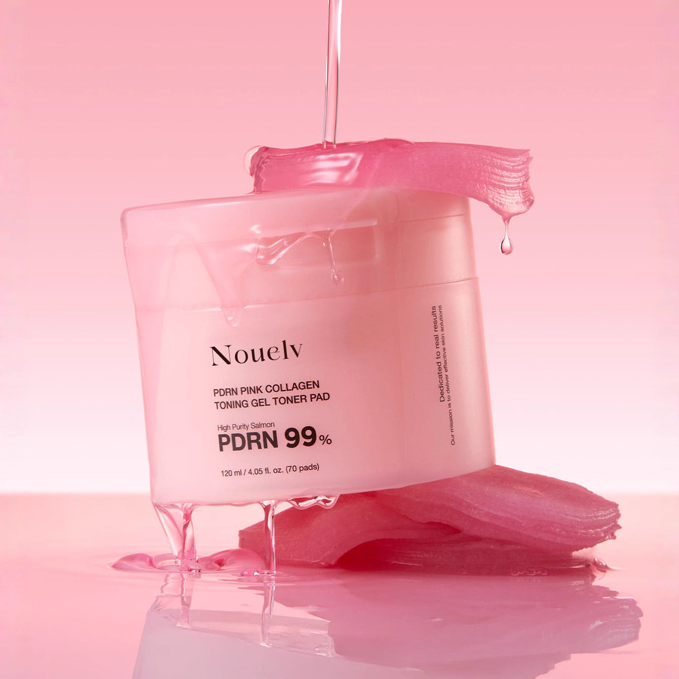 PDRN Pink Collagen Gel Toning Pads For Mixed Skin Hydration And Brightening Daily Facial Care 140g Box