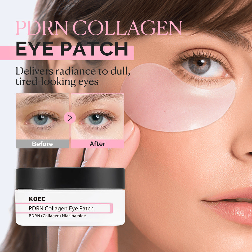 KOEC Collagen PDRN Eye Mask 60 Pieces Nicotinamide Hydrating Moisturizing Nourishing Formula