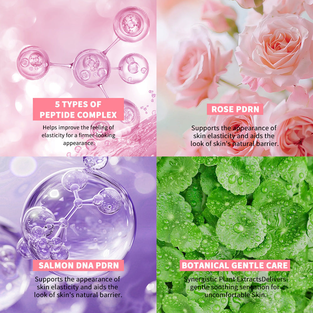 PDRN Pink Peptide Serum Moisturizing Facial Serum For All Skin Types Hydrating Skincare Essence